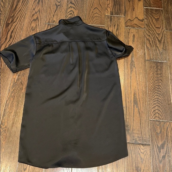 Entro Black Satin shirt dress size small - Picture 6 of 6